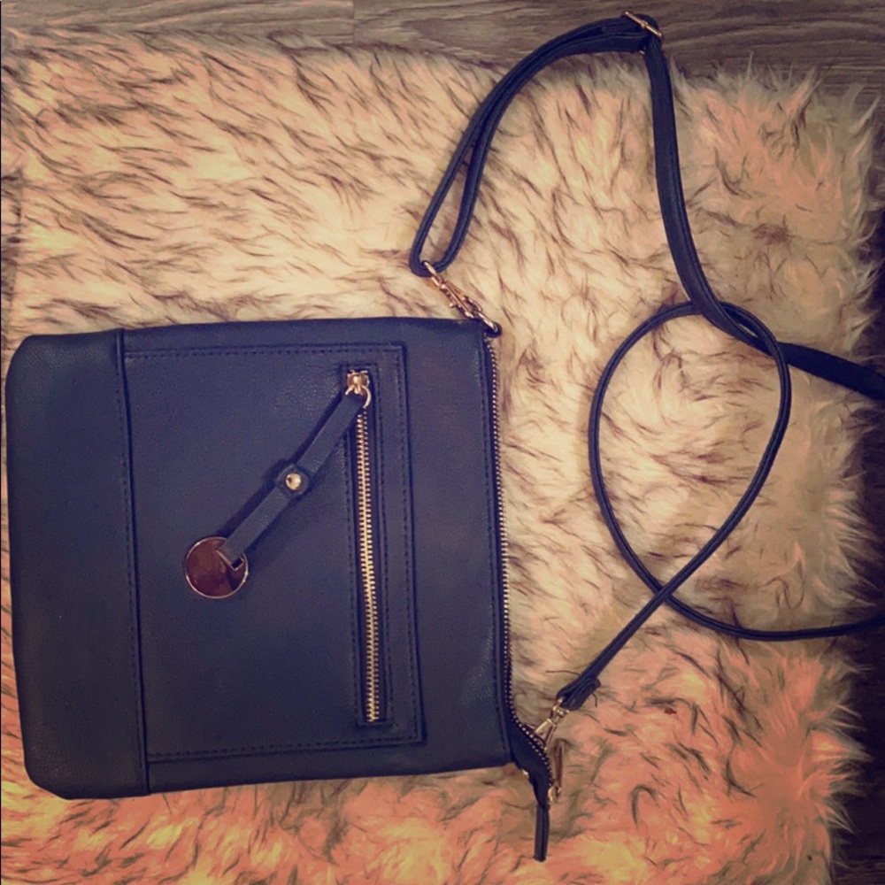 Cute dark blue navy crossbody bag
